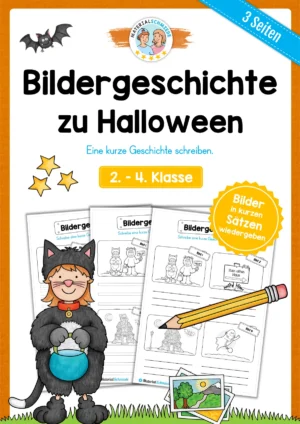 Bildergeschichte Halloween (2. - 4. Klasse)
