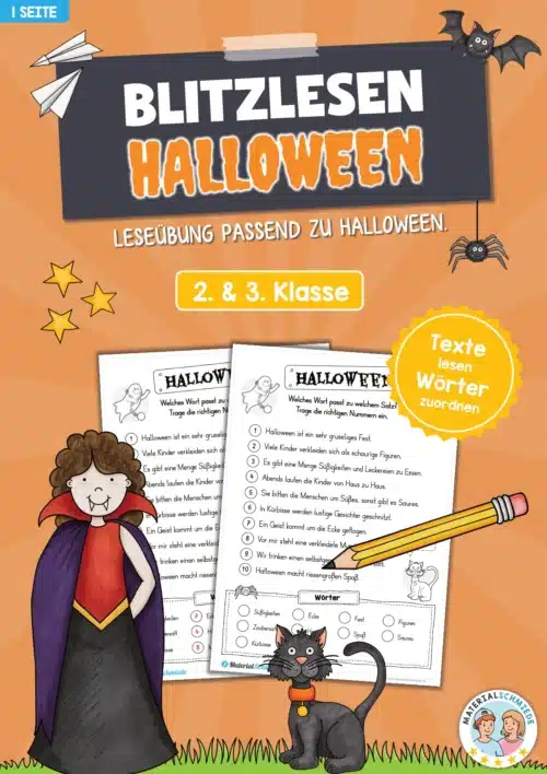 Blitzlesen Halloween