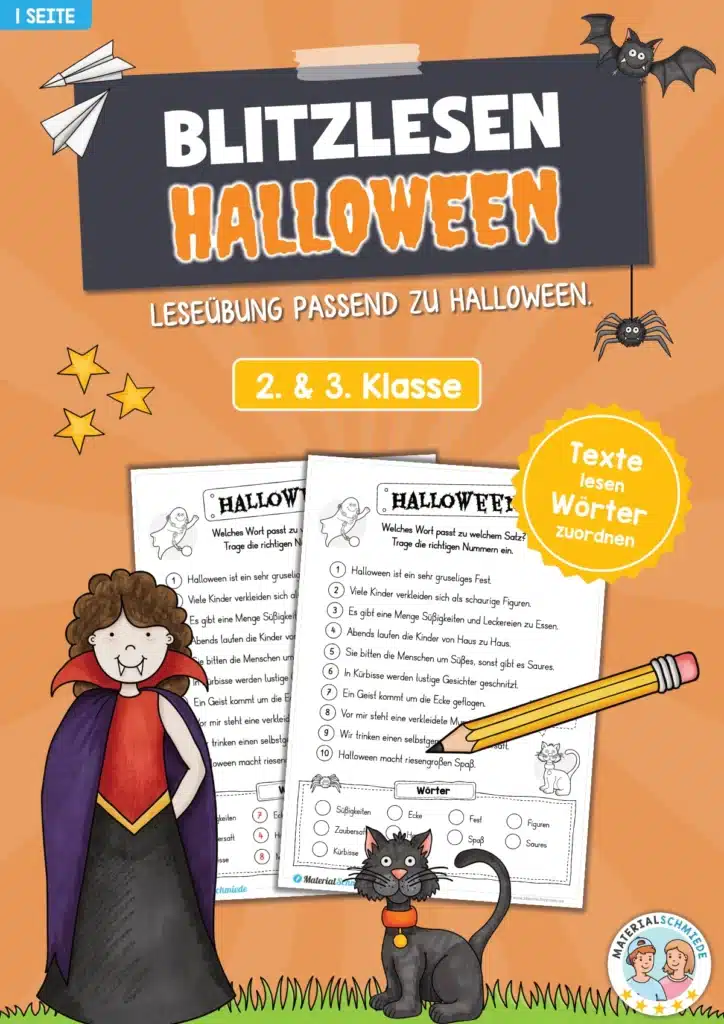 Blitzlesen Halloween