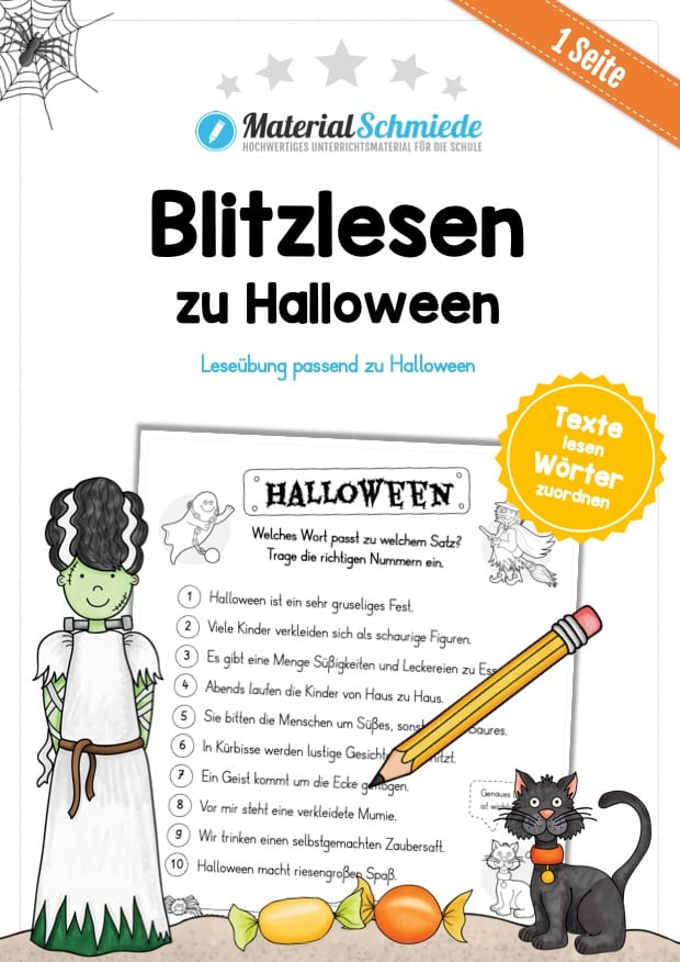 Blitzlesen zu Halloween