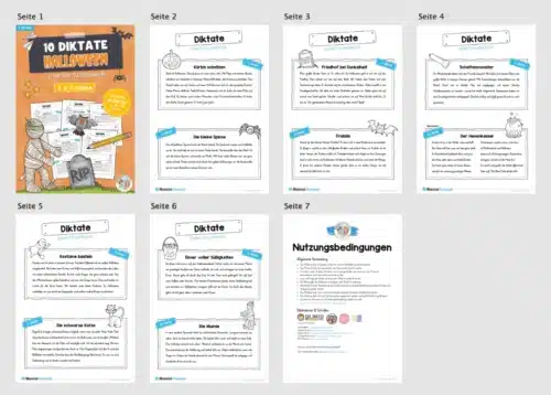 10 Diktate zu Halloween (Überblick)