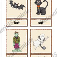 20 englische Flash-Cards zu Halloween (Vorschau 01)