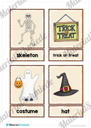 20 englische Flash-Cards zu Halloween (Vorschau 05)