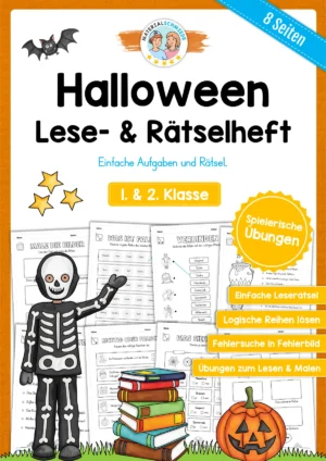 Lese- & Rätselheft zu Halloween (1. & 2. Klasse)