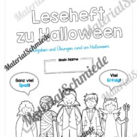 Leseheft Halloween (1. & 2. Klasse) GRATIS - Arbeitsblatt 01