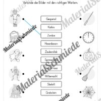 Leseheft Halloween (1. & 2. Klasse) GRATIS - Arbeitsblatt 02
