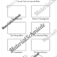 Leseheft Halloween (1. & 2. Klasse) GRATIS - Arbeitsblatt 04