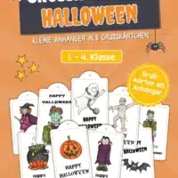 9 Grußkärtchen / Anhänger zu Halloween