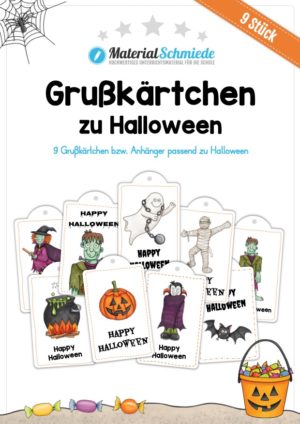 Grußkärtchen / Anhänger zu Halloween