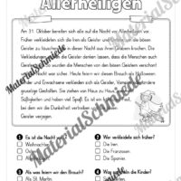 Halloween: Lesen & Verstehen mit Ankreuzen (Vorschau 07)