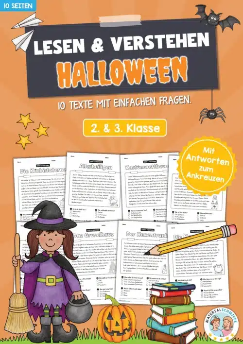 Halloween: Lesen & Verstehen mit Ankreuzen