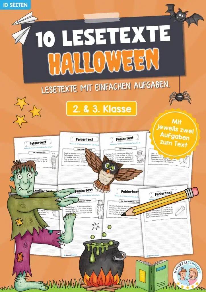 10 Lesetexte zu Halloween