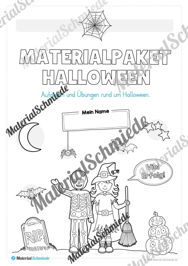 Materialpaket Halloween: 1. Klasse (Vorschau 01)