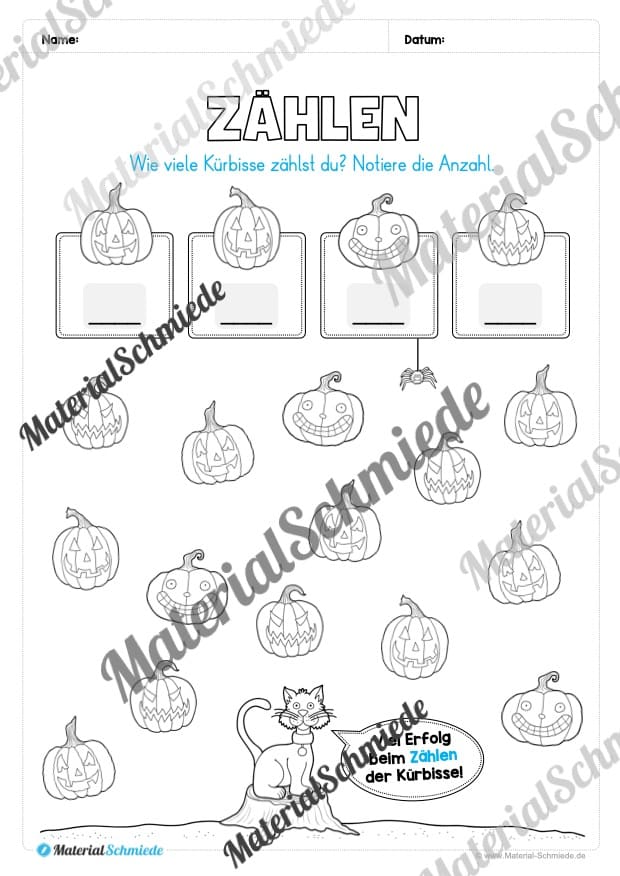 Materialpaket Halloween: 1. Klasse (Vorschau 04)