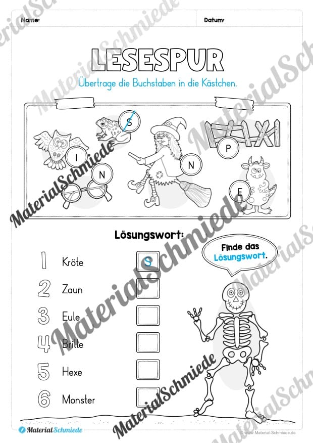 Materialpaket Halloween: 1. Klasse (Vorschau 26)