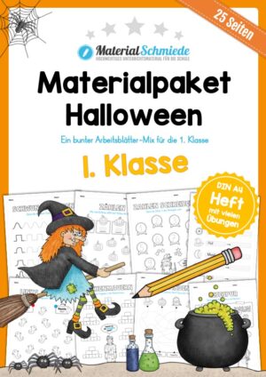 Materialpaket Halloween: 1. Klasse (25 Arbeitsblätter)