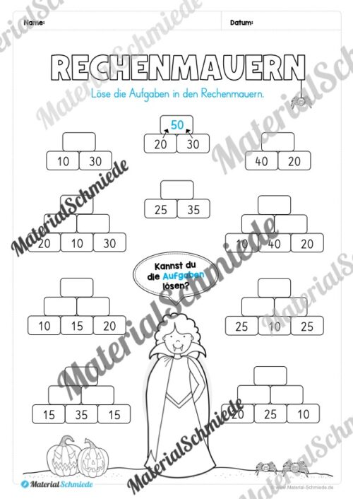 Materialpaket Halloween: 2. Klasse (Vorschau 02)