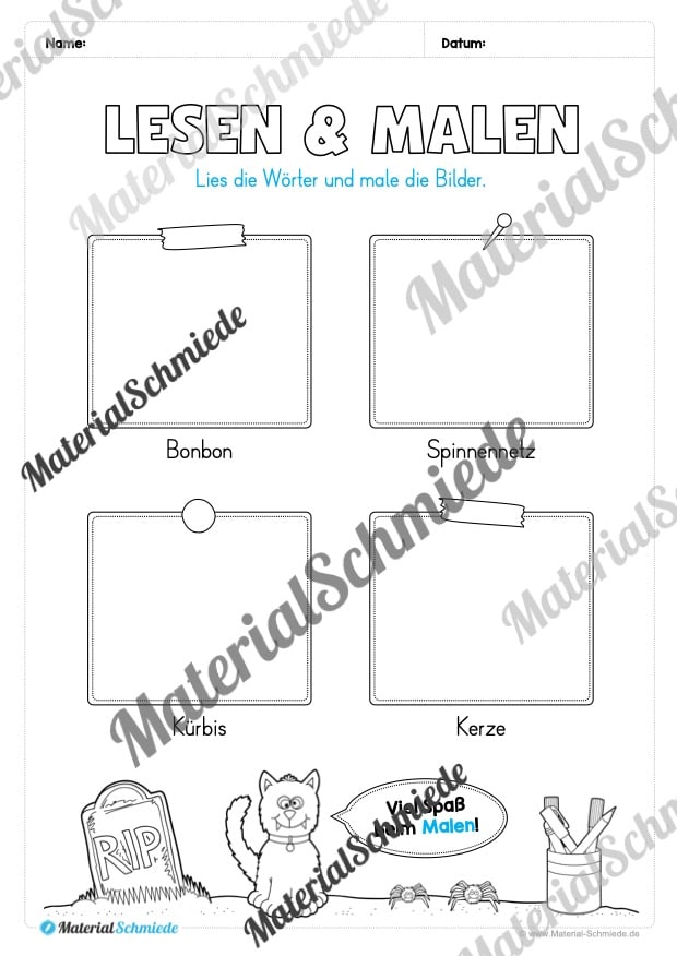 Materialpaket Halloween: 2. Klasse (Vorschau 06)