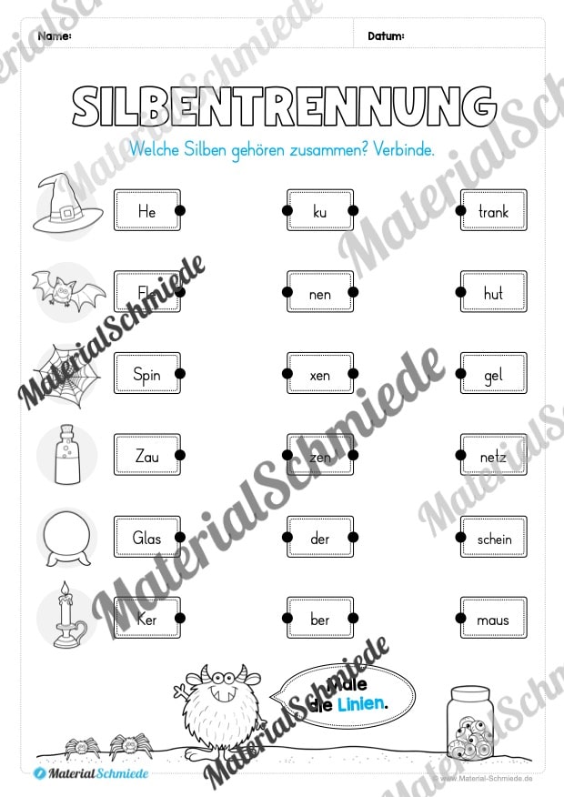 Materialpaket Halloween: 2. Klasse (Vorschau 11)