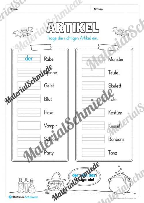 Materialpaket Halloween: 2. Klasse (Vorschau 18)