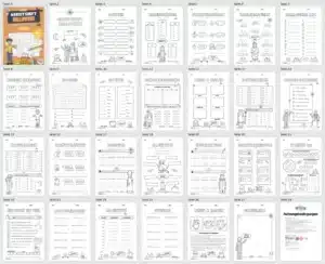 Arbeitsheft Halloween: 3. Klasse (25 Arbeitsblätter) – Überblick