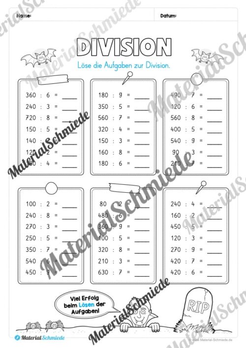 Materialpaket Halloween: 4. Klasse (Vorschau 08)