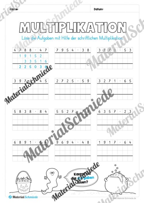 Materialpaket Halloween: 4. Klasse (Vorschau 15)