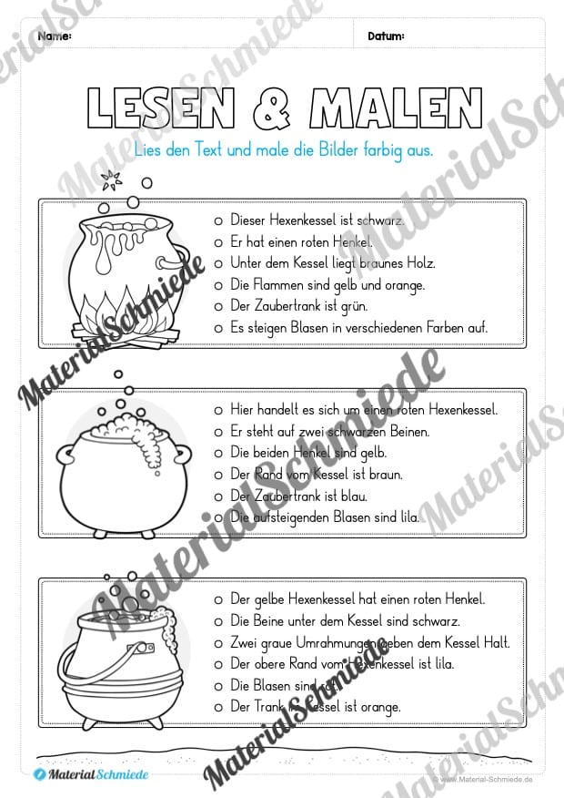 Materialpaket Halloween: 4. Klasse (Vorschau 22)