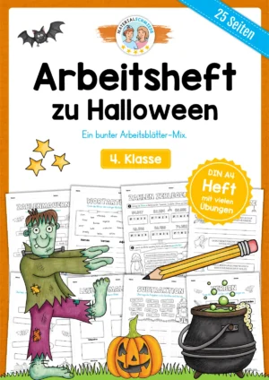 Arbeitsheft Halloween: 4. Klasse (25 Arbeitsblätter)