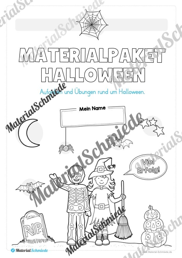 Materialpaket Halloween: Vorschule (Vorschau 01)