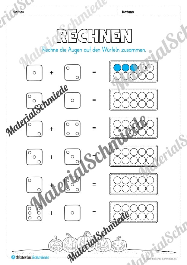 Materialpaket Halloween: Vorschule (Vorschau 21)