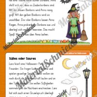 Abschreibkartei: Thema Halloween (12 Karten mit Schreibvorlagen) - Vorschau 01