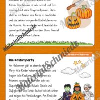 Abschreibkartei: Thema Halloween (12 Karten mit Schreibvorlagen) - Vorschau 02