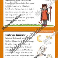 Abschreibkartei: Thema Halloween (12 Karten mit Schreibvorlagen) - Vorschau 04