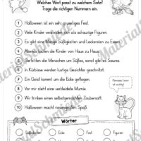 Blitzlesen Halloween