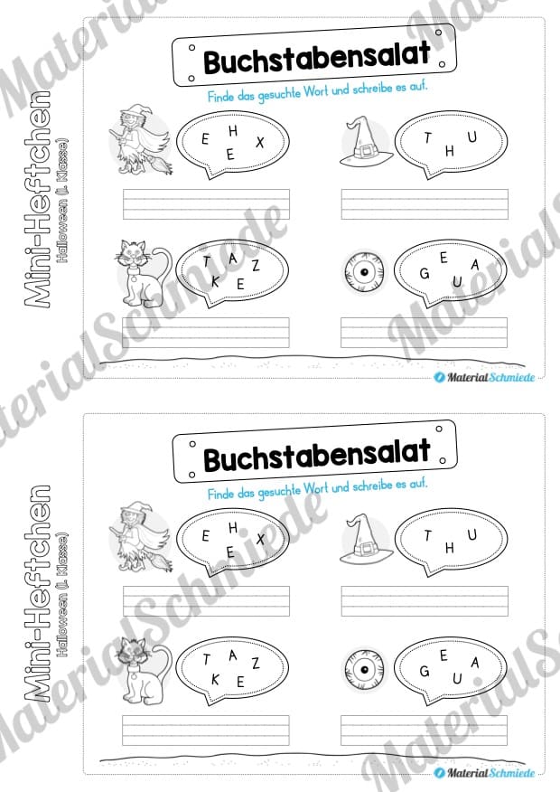 Mini-Heft: Halloween 1. Klasse (Vorschau 08)