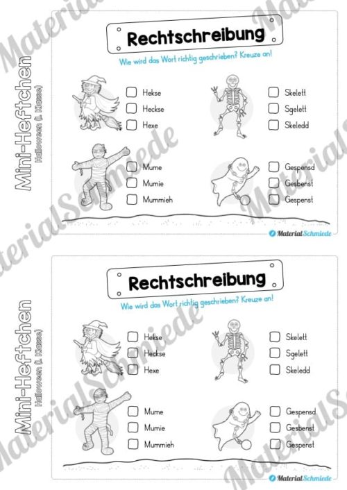 Mini-Heft: Halloween 1. Klasse (Vorschau 11)