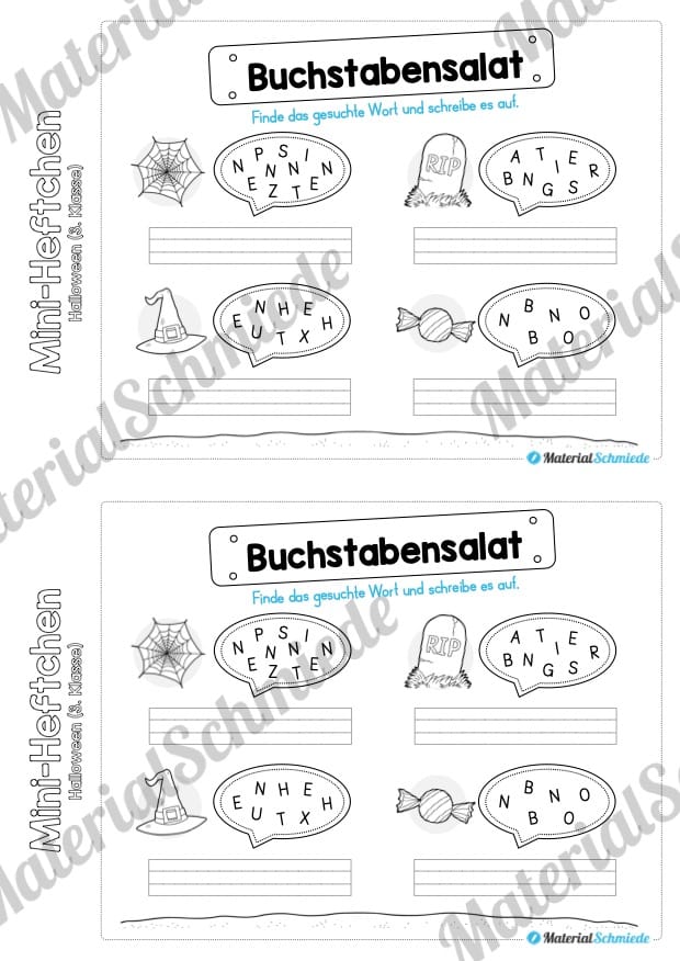 Mini-Heft: Halloween 3. Klasse (Vorschau 03)