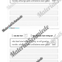 Mini-Heft: 10 Abschreibtexte zur Groß- und Kleinschreibung Thema Halloween (Vorschau 04)
