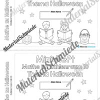 Mini-Heft: Mathe zu Halloween (Zahlenraum 10) - Vorschau 01