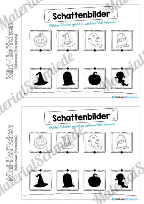 Mini-Heft - Halloween: Vorschule (Vorschau 07)