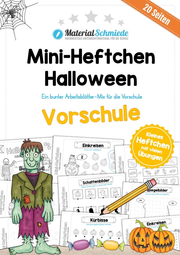 Mini-Heft: Halloween (Vorschule)