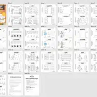 Mini-Heft: Halloween - Vorschule (20 Arbeitsblätter) - Überblick