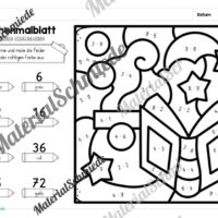 8 Rechenmalblätter zu Halloween: Kleines Einmaleins (Vorschau 07)