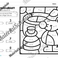 8 Rechenmalblätter zu Halloween im Zahlenraum 10 (Vorschau 02)