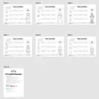 Erste Sätze schreiben: Schüttelsätze Halloween (Überblick)