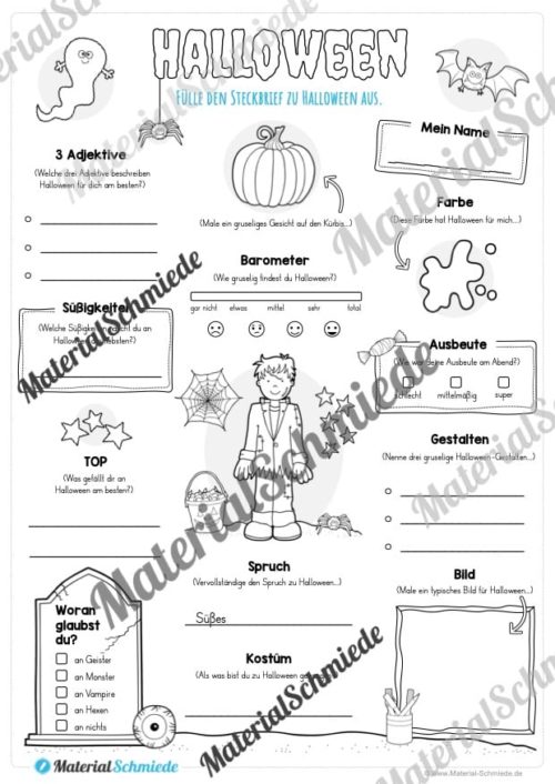 10 Steckbriefe zu Halloween (Vorschau 04)