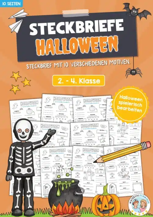 10 Steckbriefe zu Halloween