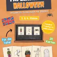 20 Tafelkarten zu Halloween (auf Englisch)
