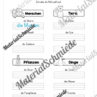 Arbeitsheft Wortarten - Thema Halloween (Arbeitsblatt 04)